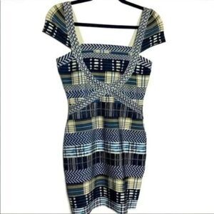 Bodycon Bandage Dress multi color zip up Large Box P